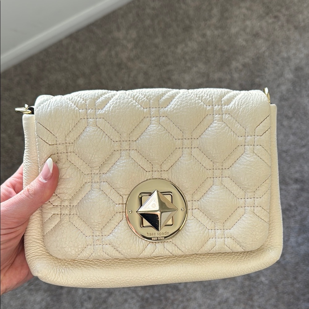 Kate Spade Cream Quilted Women's Bag